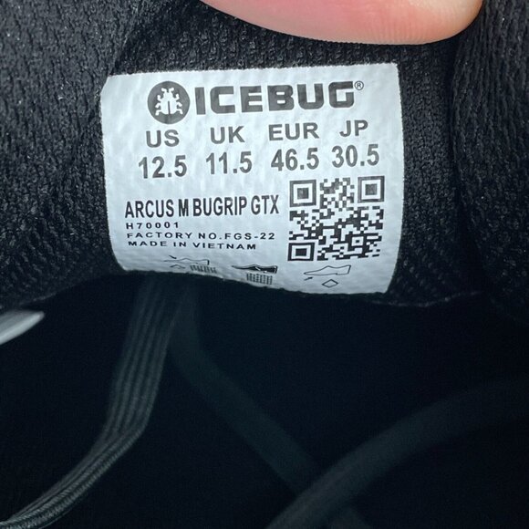 Icebug Men's Black Sneakers - Picture 10 of 11